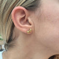 Orecchini Lobo Ribbon in Acciaio Inossidabile