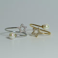 Anello Shine Pearl Fantasie Assortite in Acciaio Inossidabile Anelli Con Zircone Artificiale Anelli Del Set Sposo