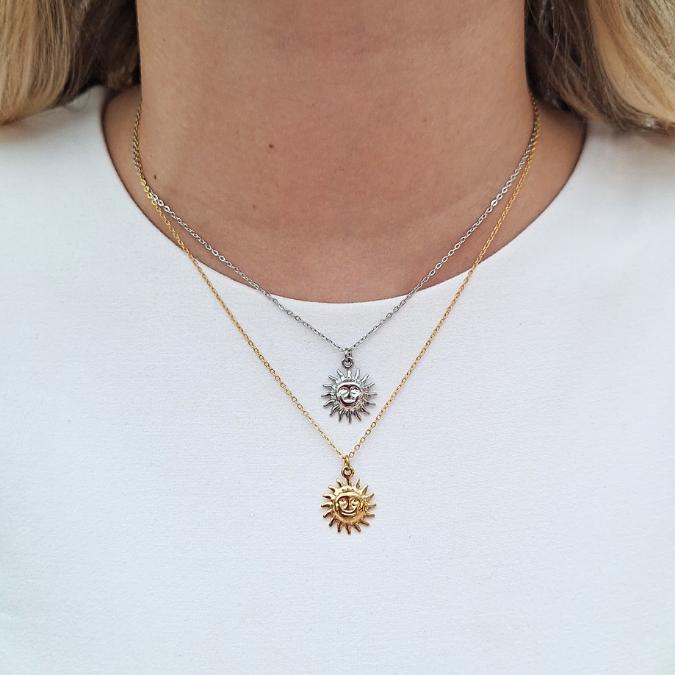 Collana Sunshine in Acciaio Inossidabile