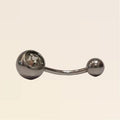 Piercing Silver Shine Navel con Dettaglio Brillante