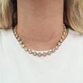 Collana Eternity con Zirconi in Acciaio Inossidabile in colore Argento o Oro