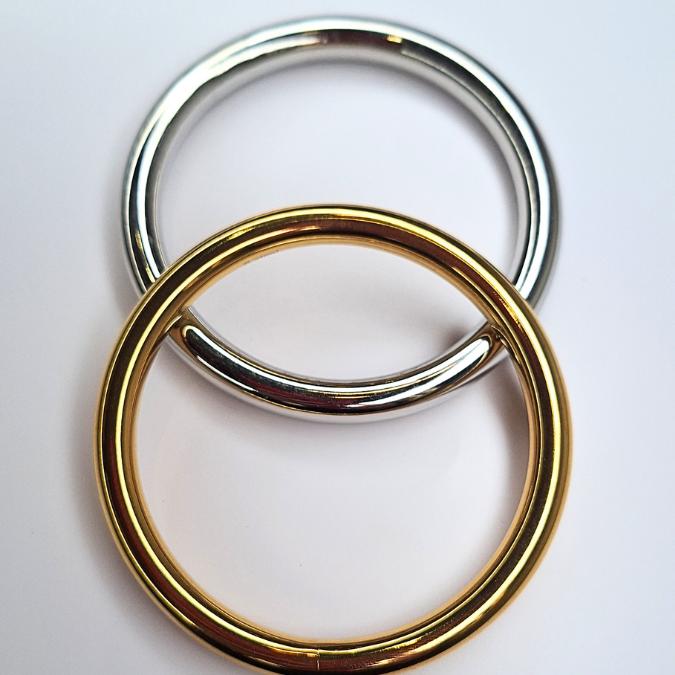 Bracciale Bubble in Acciaio Inossidabile in colore Argento e Oro