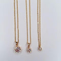 Collana Punto Luce in 3 Misure Diverse in Acciaio Inossidabile Colore Oro e Argento
