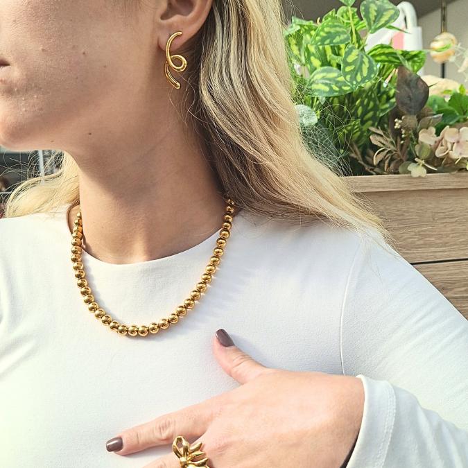 Collana Candies Gold e Silver in Acciaio Inossidabile